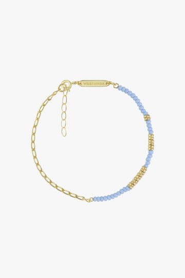 Think Twice Chain Bracelet Blue