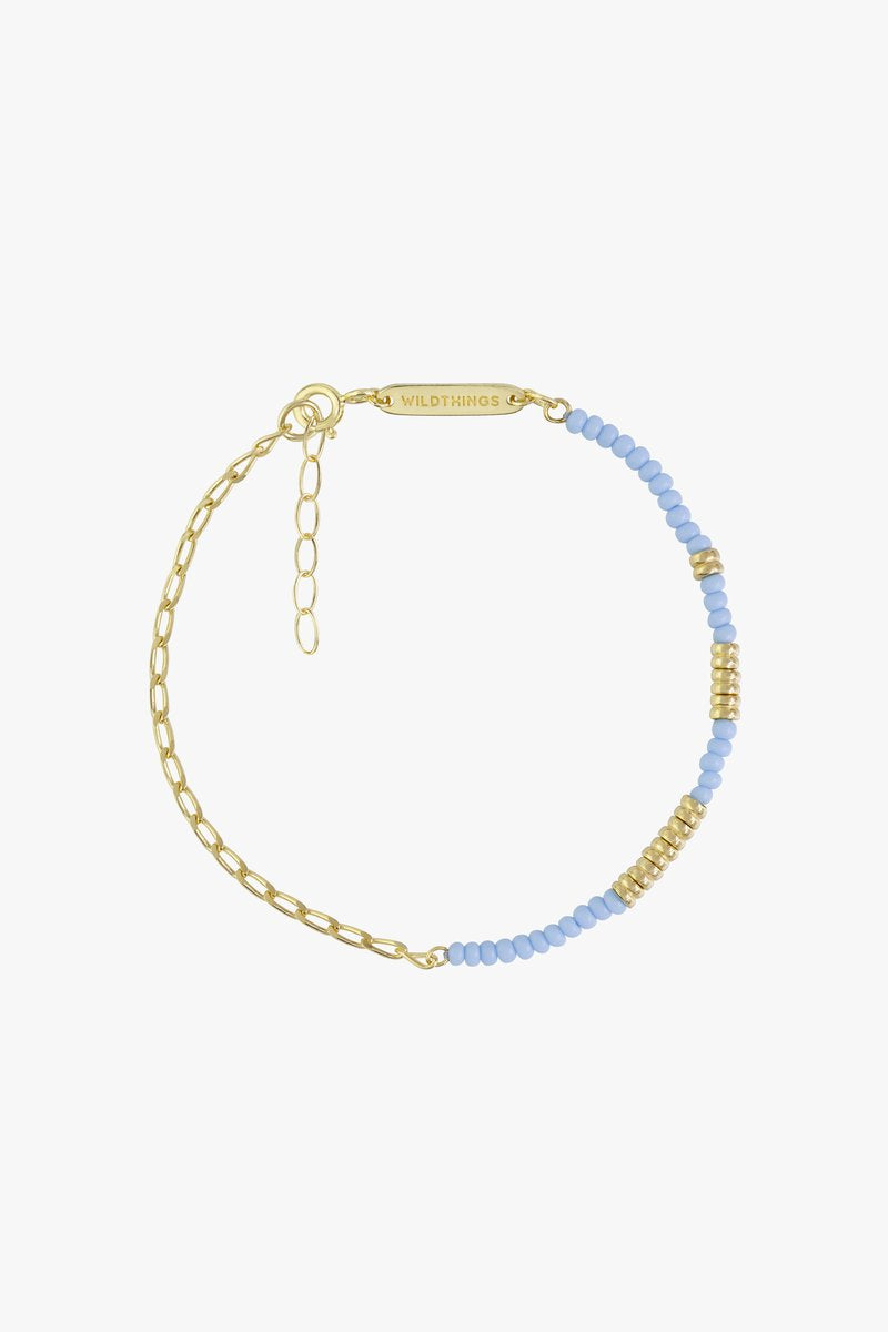 Think Twice Chain Bracelet Blue