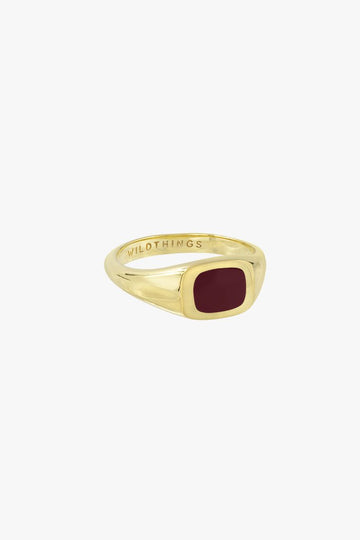 Bordeaux Signet Ring