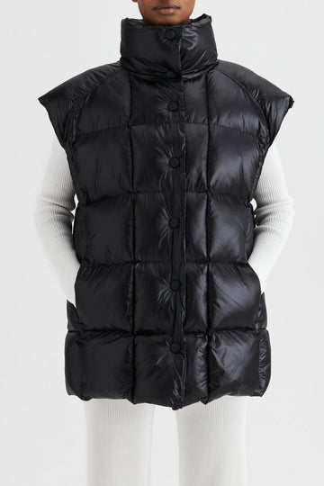 Fiola Puffer Vest Black