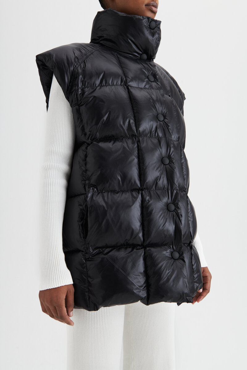 Fiola Puffer Vest Black