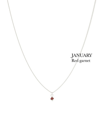 Birthstone necklace - January