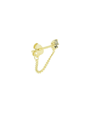 Both Of Us stud chain earring
