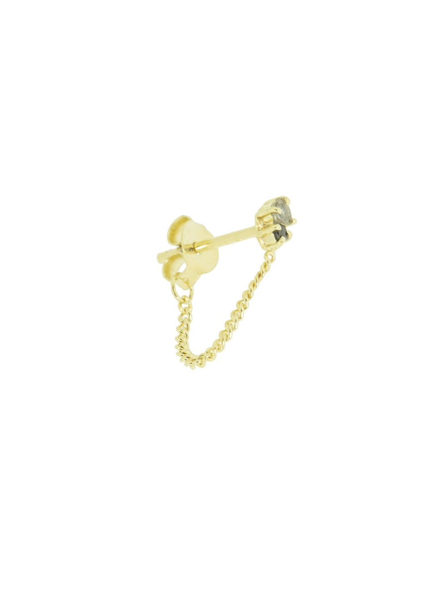 Both Of Us stud chain earring