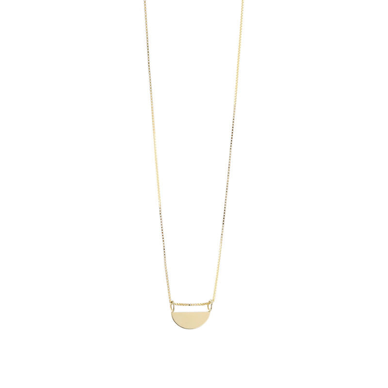 Large Rising Sun Necklace - goldplated