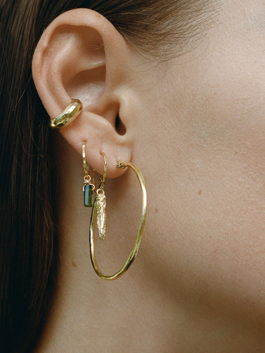 Autumn hoop earring