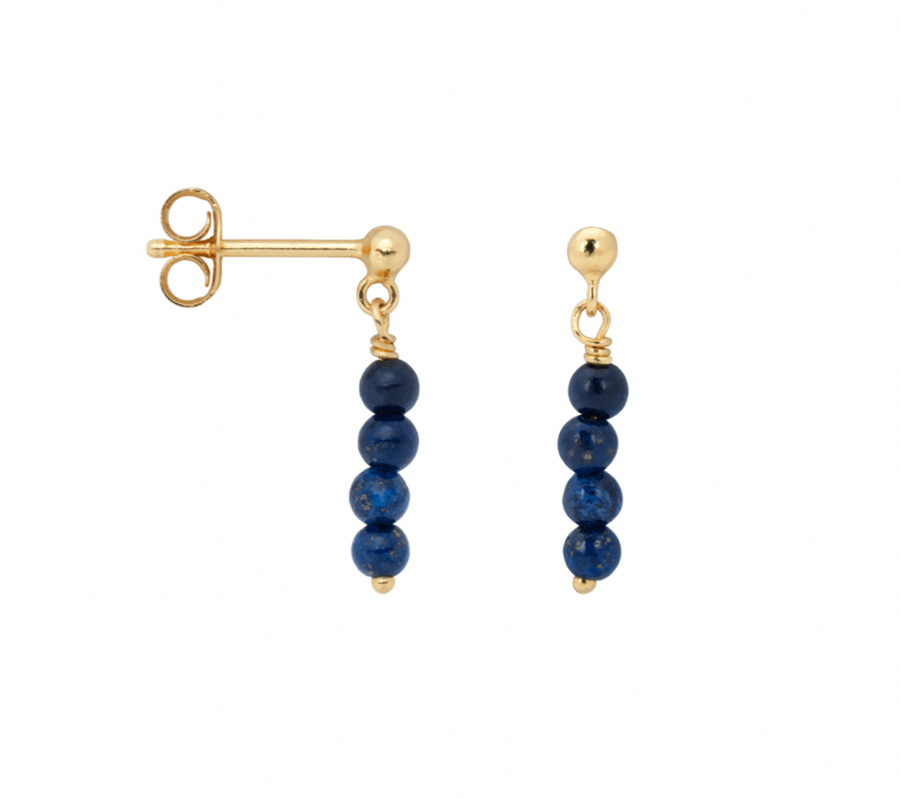 Lapis Lazuli Rain Stud