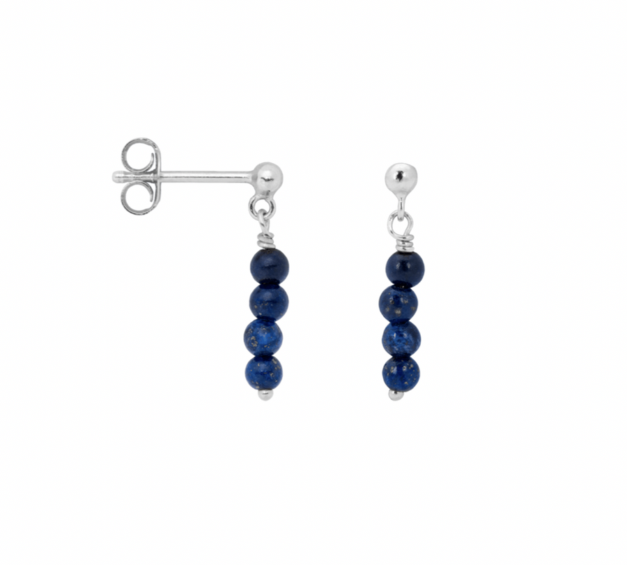 Lapis Lazuli Rain Stud