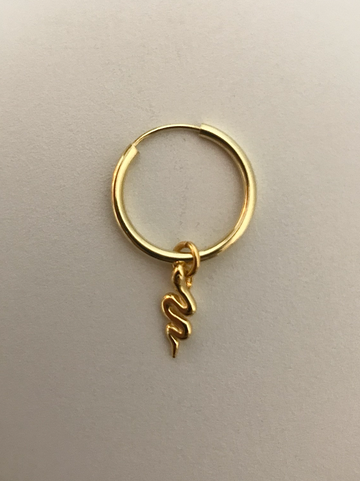 Snake Pendant Hoop