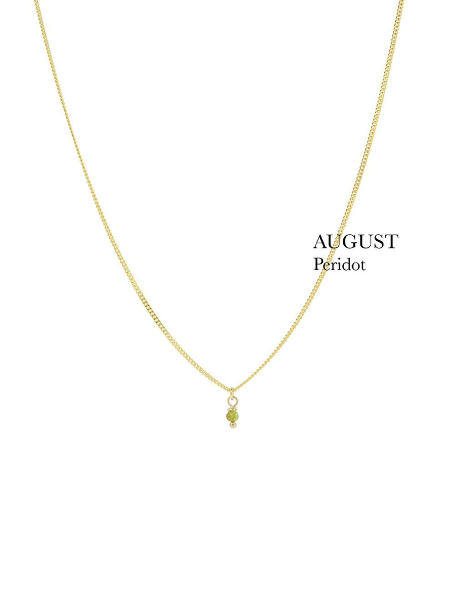 Birthstone necklace - August