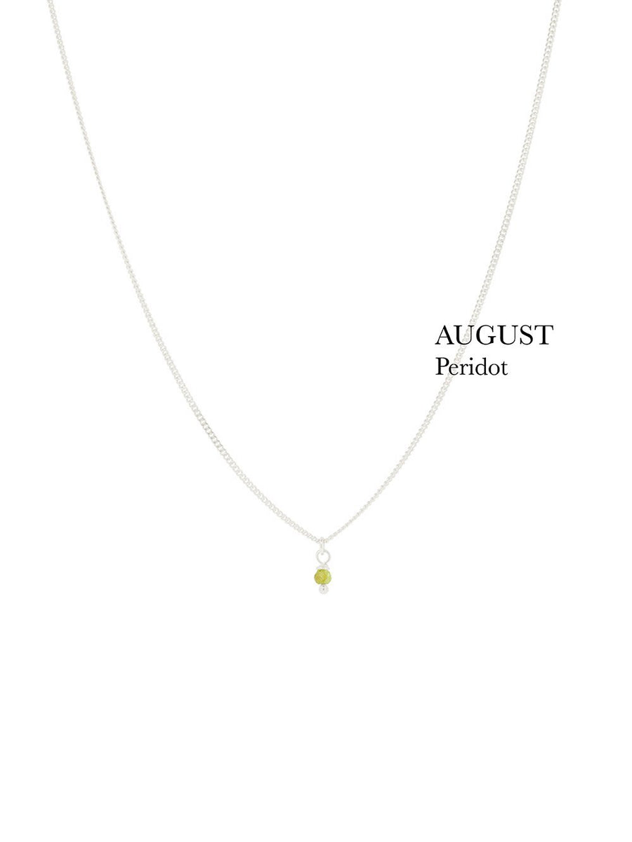 Birthstone necklace - August