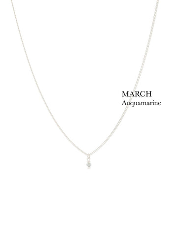 Birthstone necklace - March
