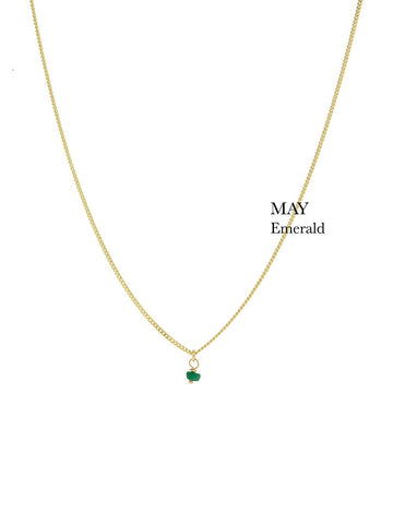 Birthstone necklace - May