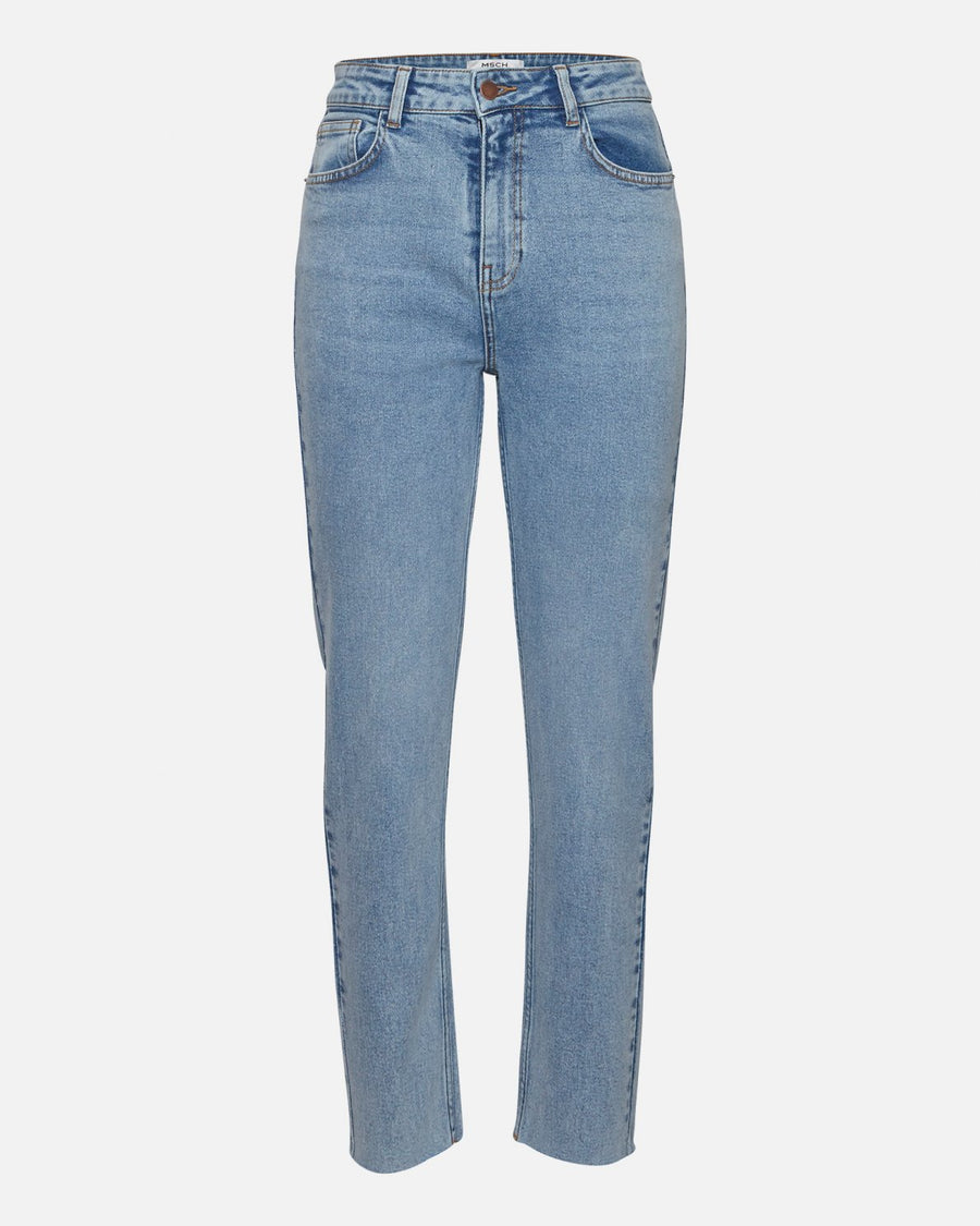 Crystal Mom Jeans Denim Blue