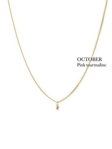 Birthstone necklace - October