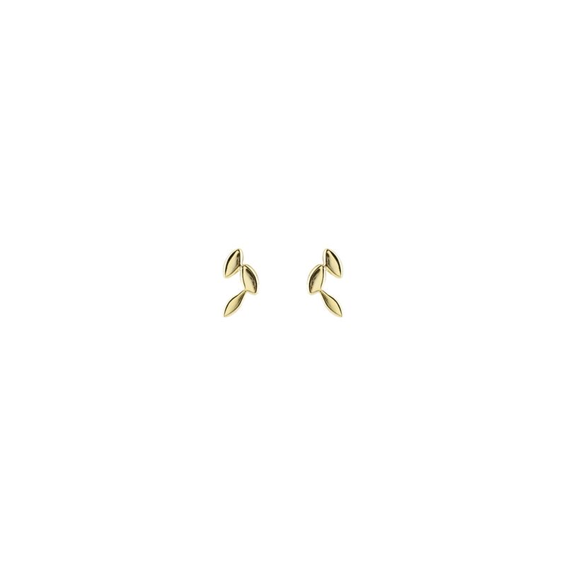 Small Olive Leaf Stud